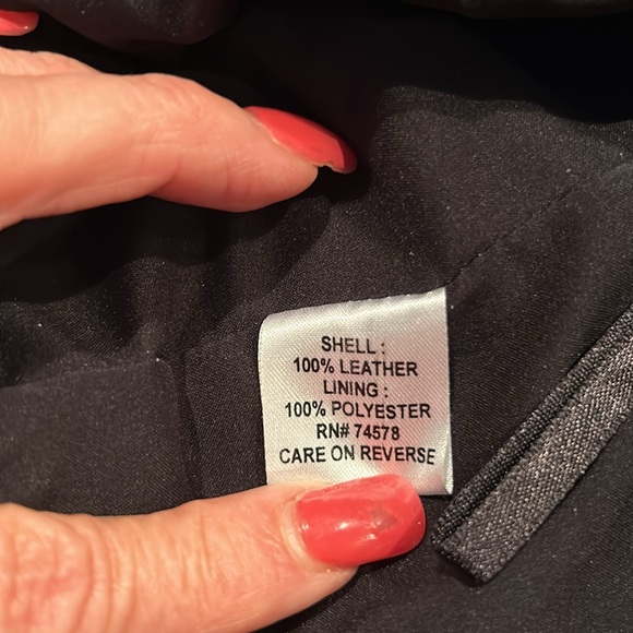 Cache Genuine Leather Pants Black NWOT - Picture 6 of 7